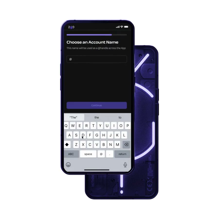 Cubed onboarding flow on a phone