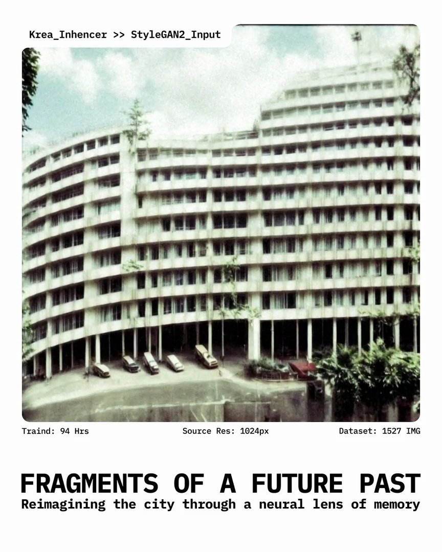 One dreamt building in three versions, side by side