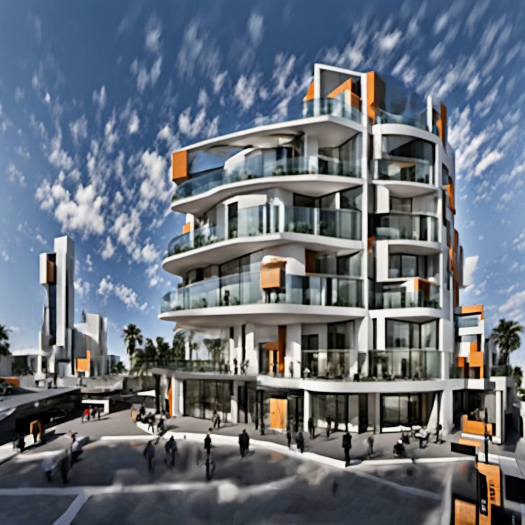 The ghost buildings through Stable Diffusion XL, slowed down